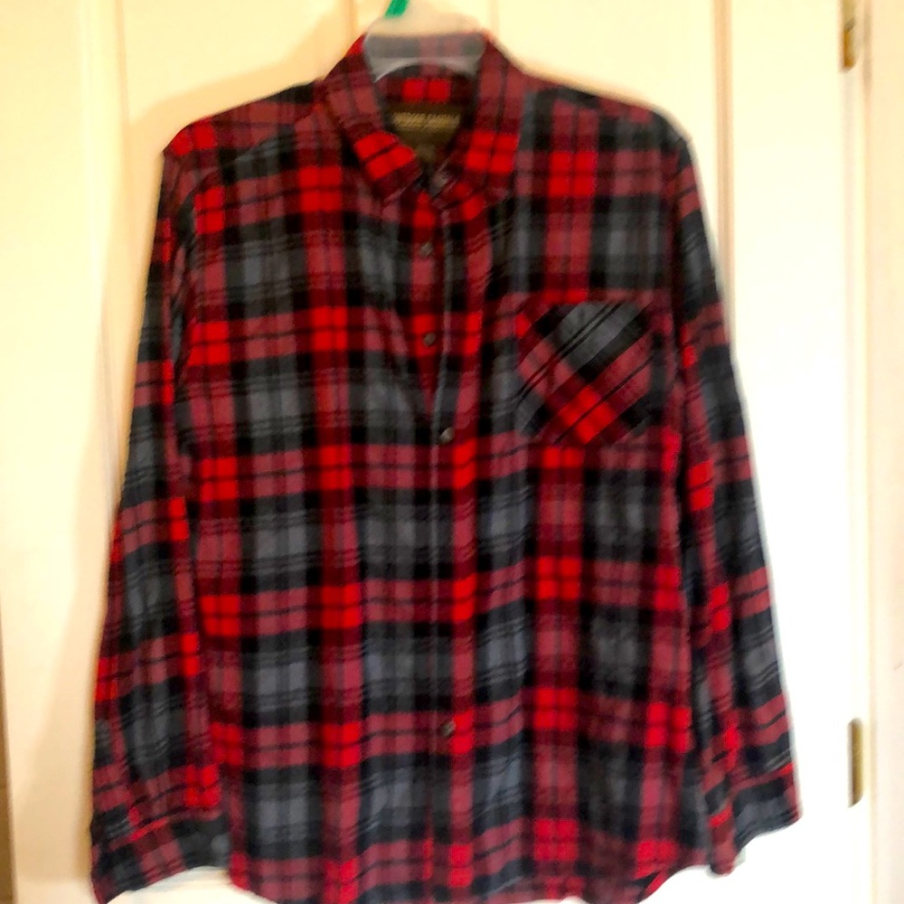 Red and black plaid shirt